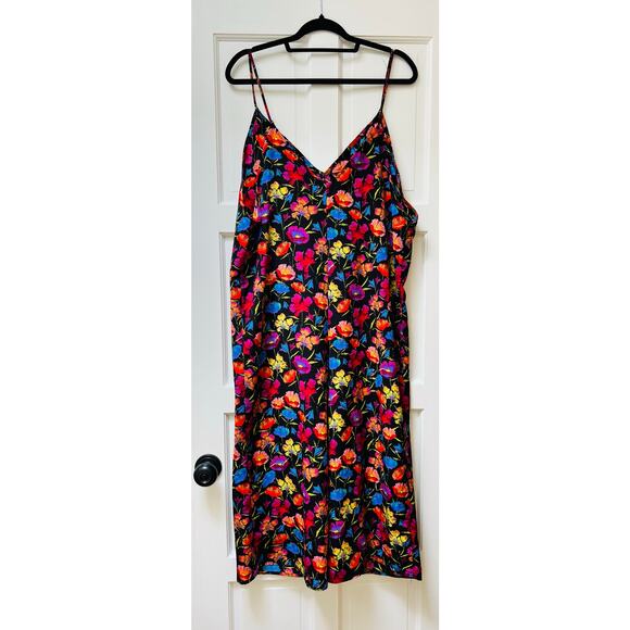 NWT NEW TopShop Black Floral Wide Leg Cropped Jumpsuit Strappy 10 Romper - Picture 2 of 4